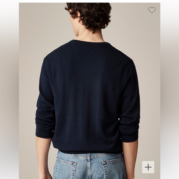 I. Crew Italian Merino Wool V Neck sweater in Charcoal size S - Picture 2 of 9